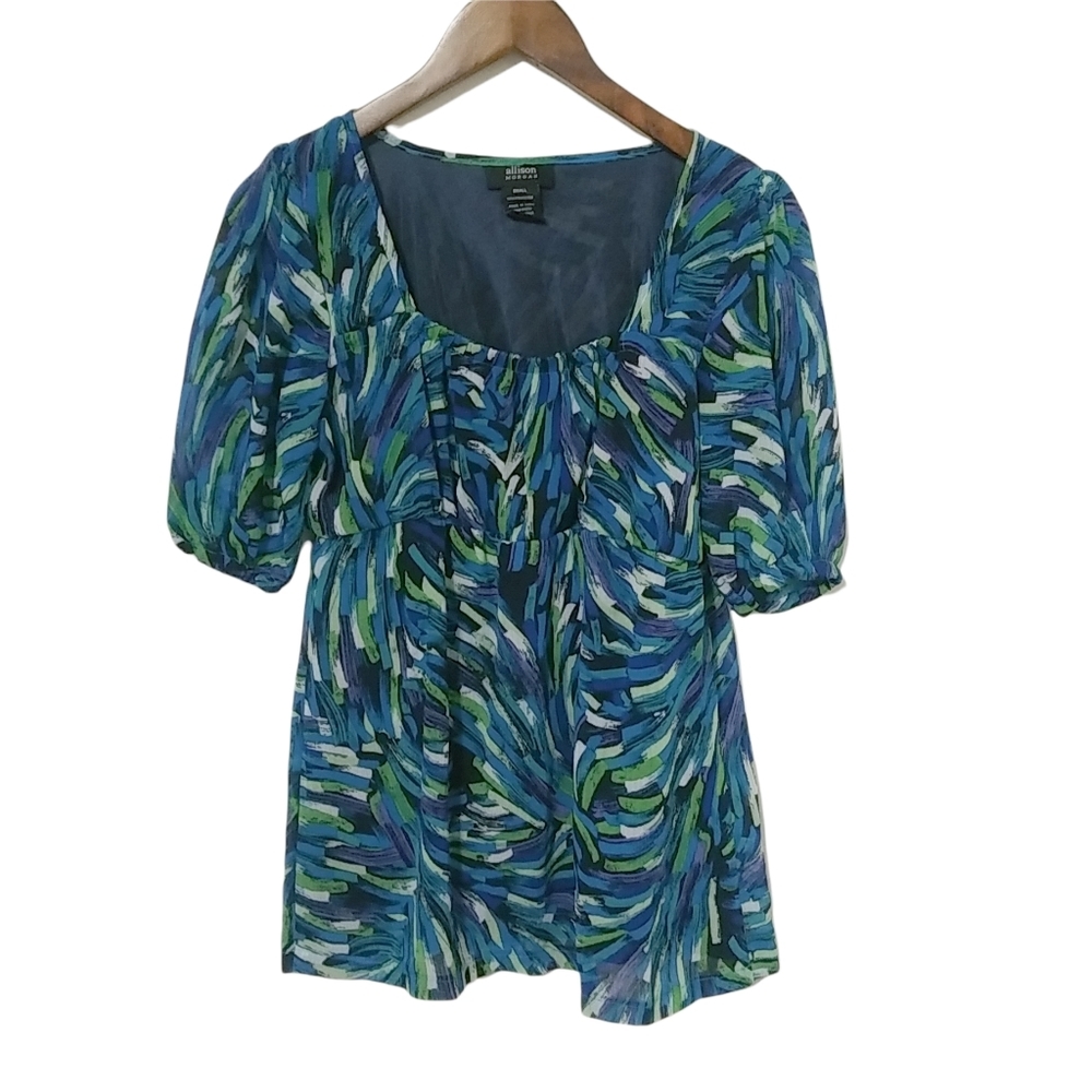 Allison Morgan S Blue Green Flow Top
